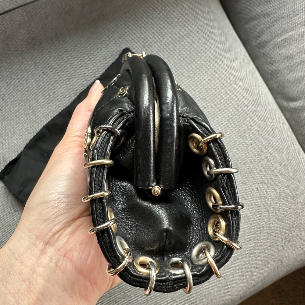 Chanel 2007 Black Punk Clutch Quilted Aged Calfskin with Gold Silver Hardware - Picture 3 of 10